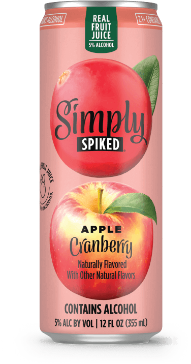 Simple Spiked Apple Cranberry flavor