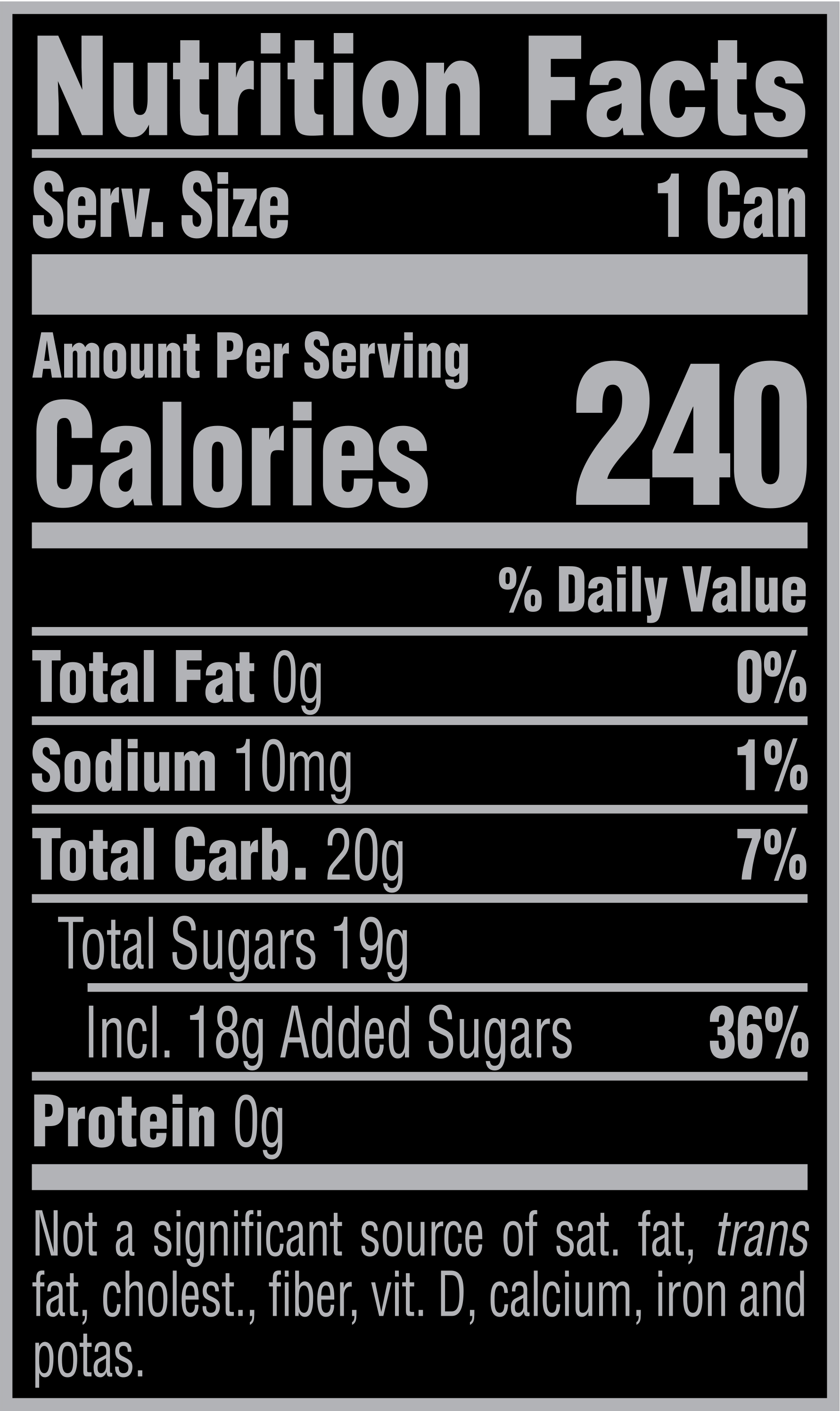 Nutritional Facts